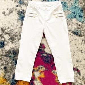 Jennifer Lopez White Capri Jeans Size 6